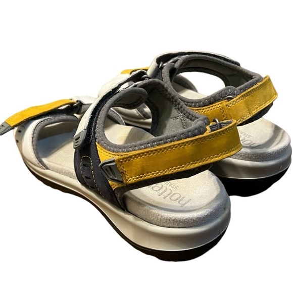 Hotter Stability Walk II Sandals Leather Multi-Color White Yellow Black Size 7 - Picture 7 of 12